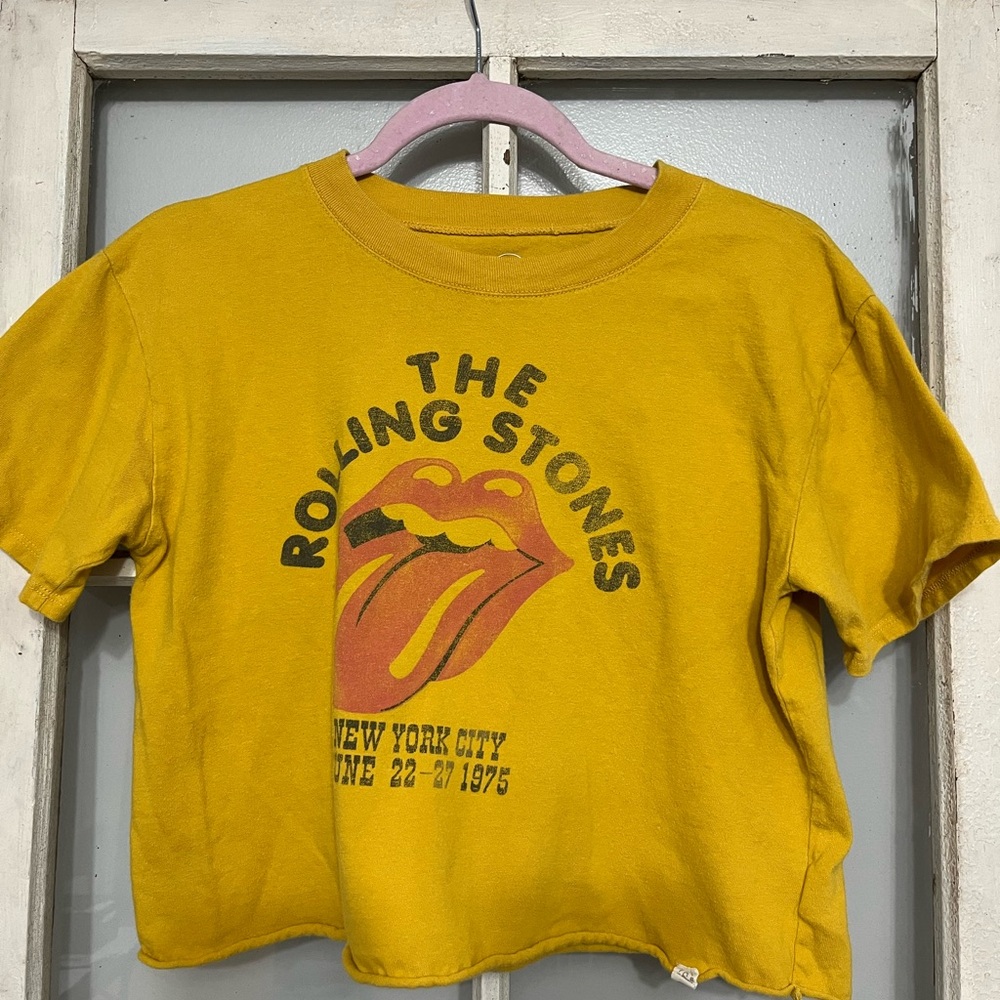 T&B Rolling Stones crop t-shirt , size XL (14/16)